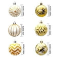 thumbnail image 3 of Shatterproof Christmas Ball Ornaments, 30PCS White and Gold Christmas Tree Decorations Set,for Xmas Holiday Party Home Decor,Hanging Ornaments for Indoor Festive Wedding Decor, 3 of 9