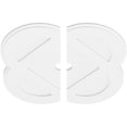 thumbnail image 2 of 34"OD x 3"ID x 13 1/2"C x 1"P Charlotte Architectural Grade PVC Contemporary Ceiling Medallion, Two Piece, 2 of 11