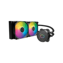 CoolerMaster MasterLiquid 240L Core 240mm ARGB CPU Liquid Cooler, Black