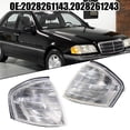 thumbnail image 4 of Pair Corner Lights Turn Signal Lamps for Mercedes-Benz C Class W202 1994-2000, 4 of 8