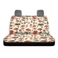 thumbnail image 3 of FUIALDOLG Mushroom Butterfly Floral Rear Bench Seat Covers with SUV Sedan, Comfortable Waterproof Stretch Back Seat Protectors (2 Pack), 3 of 4