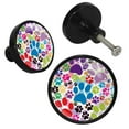 thumbnail image 2 of 4 Pcs Paw Knobs for Kitchen Cabinet Cupboard Dresser Bookcase Drawer Pulls Handles Round Home Decor, 2 of 5