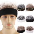 thumbnail image 4 of Bonnet Hip Hop avec Faux Cheveux Épineux pour Hommes Femmes Perruque Courte Rétro, 4 of 7