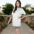 thumbnail image 3 of Women's Sweater Dress with Cozy Fit and Stylish Design - Medium, White, 3 of 7