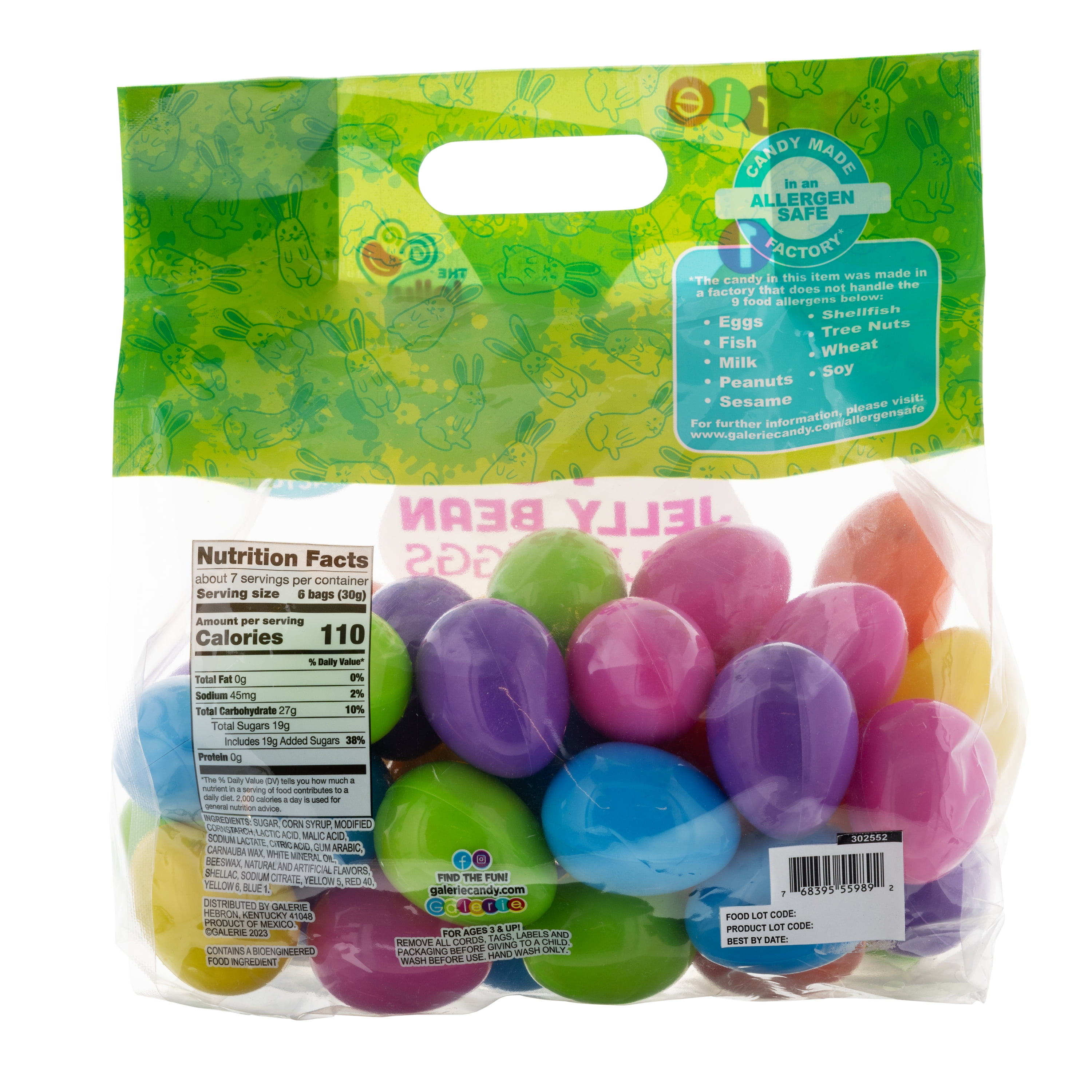 Galerie 45 Count Egg Hunt Bag with Jellybeans, 7.94 oz