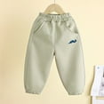 thumbnail image 2 of CYRBOKO Boys Athletic Sweatpants, Elastic Waist Casual Cotton Loose Joggers with Pockets Green Size 6-7 T, 2 of 3