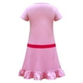 thumbnail image 2 of HAWEE Filles Princess Peach Costume Cosplay Décontracté Déguisement Robe Pêche, 2 of 5