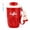 Red, variant on Coffee Vacuum Flask, Portable Insulated Travel Cup with Lid for Hot Cold Drinks, Reusable Thermos Mug with Carry Strap for Office Car