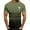 Armée Verte, variante sur LUOGENLI T-shirts pour Homme pour Hommes Arbre de Coco Dégradé T-Shirt T-Shirt Uni à Manches Courtes Imprimé T-Shirt Haut T-shirts pour Hommes T-shirts Graphiques Vêtements d'Été Or TTTG