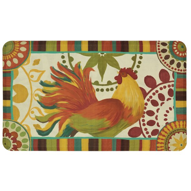 Mohawk Home Painted Spice Rooster Dri Pro Comfort Kitchen Mat, 18" x