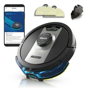 Shark Matrix 2-in-1 Robot Vacuum & Mop with No Spots Missed on Carpets & Hard Floors, Home Mapping, RV2400WD