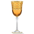 thumbnail image 4 of HOMEHUT Multicolor White Wine Goblet with Gold Rings, Set of 4, 4 of 4