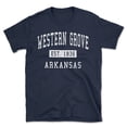 thumbnail image 1 of Western Grove Arkansas Classic Established Men's Cotton T-Shirt, 1 of 1
