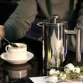 thumbnail image 1 of Xihbxyly Cafetera de Acero Inoxidable de Doble Capa, Prensa Francesa Aislada, Filtro de Malla Fina para Un Sabor Suave, Asa Ergonómica y Fría, Ideal para Café Caliente, Oficina y Hogar. Opciones de 3, 1 of 1