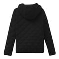 thumbnail image 5 of Women's Bomber Jacket Zip Up Coat with Pockets Black XXXXL, 5 of 5