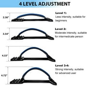 Back Stretcher for Lower Back Pain Relief, 4 Level Adjustable Lumbar Back Cracker Board, Back Cracking Device, Back Massager for Scoliosis, Spine Decompression