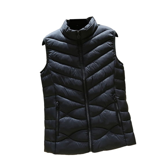 Stylish Women's Faux Leather Vests Sleeveless Casual Coats Without Hoods Jackets and Coats