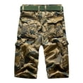 thumbnail image 4 of JLFKNG Male Casual Mid Waist Pant Short Cargo Pant Camouflage Pocket Zipper Fly Shorts Breathable Slim Fit, 4 of 7