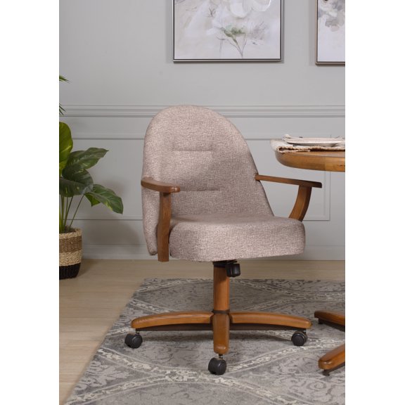 Home Office Chair, Caster Chair with Arms, Single Chair