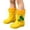 Yellow, variant on Eltusu Boys Rain Boots Waterproof, PVC Mid-Calf Non-Slip Lightweight Rain Shoes Yellow Size 13 Little Kids
