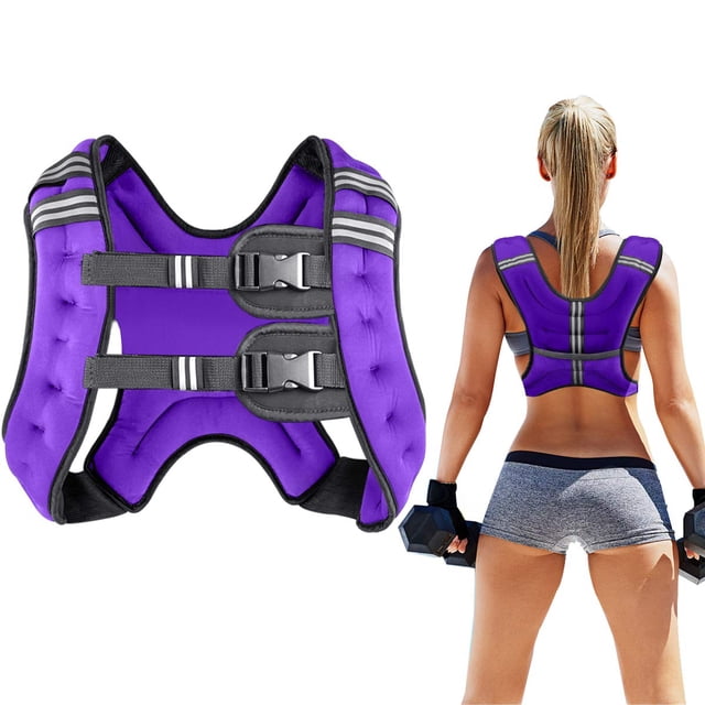 Chaleco pesado Prodigen de 5,4 kg para mujeres y hombres, 12 libras, color morado