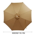 thumbnail image 3 of Patio Banana Umbrella Cover Replacement, 9.84 ft, 8 Ribs, Waterproof Sunshade for Outdoor Garden Pool, Polyester, 1 Pack, 3 of 6