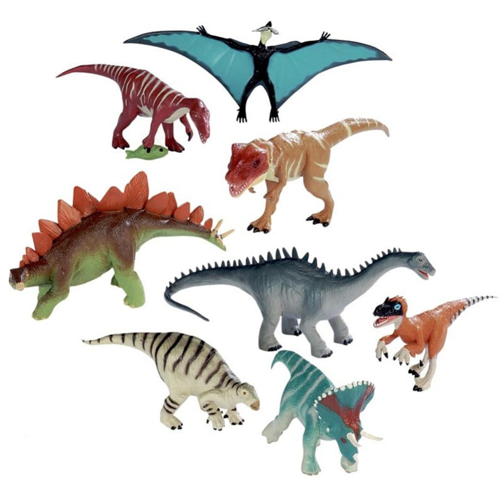 Wild Animal DINOSAUR 12 Piece Animal Playset Kids Stuf New Assorted Dinosaurs 