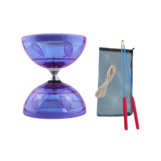 Juego de juguetes de diábolo chino, yo-yo, juguete de malabarismo, regalos clásicos, profesional y práctico. Púrpura