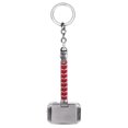 thumbnail image 1 of Llavero con forma de martillo de metal duradero: accesorio perfecto para colgar en el coche, 2,1 x 3,4 x 7,5 cm, rojo, 1 of 5