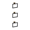 thumbnail image 4 of stanreset 1/2/3/5 Bathroom Hardware Set Stainless Steel Towel Bar Ring Paper Holder Multifunction Robe Hook Modern Style Rack Kit Black gold ring 3PCS, 4 of 6