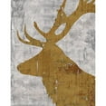 thumbnail image 3 of Cusson, Marie Elaine 20x24 Black Modern Framed Museum Art Print Titled - Rustic Lodge Animals Deer on Grey, 3 of 5