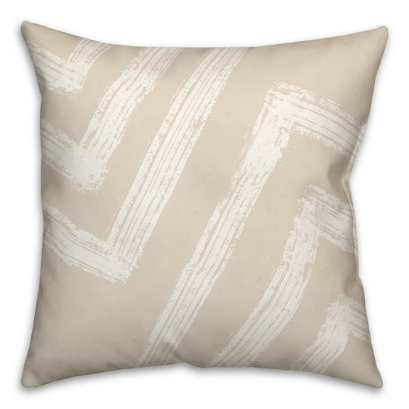 Creative Products Neutral Zags 18 x 18 Spun Poly Pillow