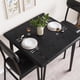 thumbnail image 4 of Yeshouse juego de comedor de 3 piezas para 2 personas, mesa cuadrada y 2 sillas tapizadas con acolchado de PU, ideal para apartamentos y espacios pequeños, diseño compacto y moderno, 4 of 7