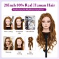thumbnail image 3 of Cabeza Maniquí Neverland Belleza y Salud de 28" con 80% Cabello Humano, 3 of 9