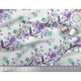 thumbnail image 3 of Soimoi Polyester Crepe Fabric Leaves & Lily Flower Decor Fabric Printed Yard 42 Inch Wide, 3 of 3