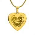 thumbnail image 6 of The Best Kind of Mom Raises A Firefighter Engraved Heart Necklace Stainless Steel or 18k Yellow Gold Finish 18-22" Chain, 6 of 15