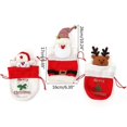 thumbnail image 5 of 3pcs Christmas Decorations Candy Bag Knit Dolls Fabric Gift Bags Party Favor, 5 of 5