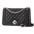 thumbnail image 1 of Bolsos Bandolera para Mujer Bolsos Bolso de Hombro Bolso de Mujer Bolso Acolchado Correa de CadenaNegro, 1 of 6