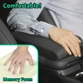 thumbnail image 4 of Soft Anti-Slip Black Car Center Console Cover Washable and Removable Universal Car Interior Accessories for Women Men, 4 of 5