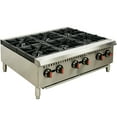 thumbnail image 3 of NSF Gas Hot Plate 6 Burner Gas Stove 36" Commercial Stove Top Countertop Gas Range Commercial Cooking Equipment 150,000 BTU, ETL Listed, 3 of 13
