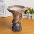 thumbnail image 3 of Hemlock Polyresin Home Decor Tree Birdbath, Antique, 3 of 8