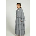 thumbnail image 6 of XQYLOS Girls Chiffon Abaya Dress Set with Cardigan & Belt, Elegant Muslim Prayer Dress for Parties, Modest Hijab Outfit with Lace Detailing for Special Occasions & Ceremonies, 6 of 9
