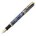 thumbnail image 3 of Xezo Xezo Maestro® Paua Abalone Sea Shell Fountain Pen (Extra Fine Nib) - 18K Gold Plated, 3 of 5