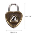 thumbnail image 3 of 10pcs Practical Heart Shape Padlock Mini Cabinet Lock Drawer Lock for Luggage, 3 of 6