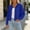 Blue, variant on Ynynloco Women's Knit Cardigan Sweaters Fall Long Sleeve Crew Neck Open Front Button Down Casual Jackets Winter Clothes for Going Out