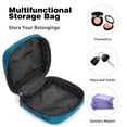 thumbnail image 4 of Sanitary Napkin Storage Bag for Girls Women, Portable First Period Pads Bag Tampons Holder Girls Travel Makeup Bag, Large Capacity Abstract Lines Art Pattern, 4 of 6