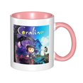 thumbnail image 1 of Taza de café y té con la adorable Coraline: tazas de cerámica para café para mujeres y hombres, 1 of 5