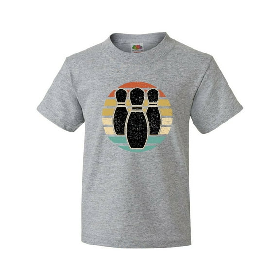 Inktastic Bowling Sunset for Bowler Silhouette Bowling Pins Youth T-Shirt