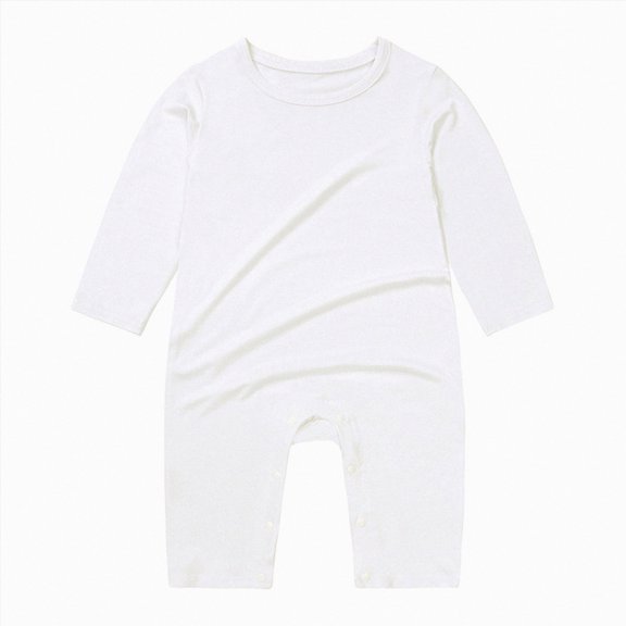 CAUYDY Baby Boys Sleepers Newborn Clothes 3 6 9 Months 1T 2T Fall Winter Preemie Long Sleeve Romper Infant Boy Comfy Pajamas Toddler Loungewear White for Sizes 3-6 Months