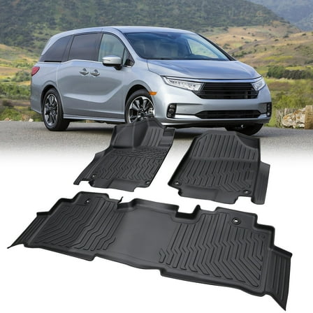 EGOESWELL Car Floor Mats Black All-Weather TPE Rubber IPICJ0119801205